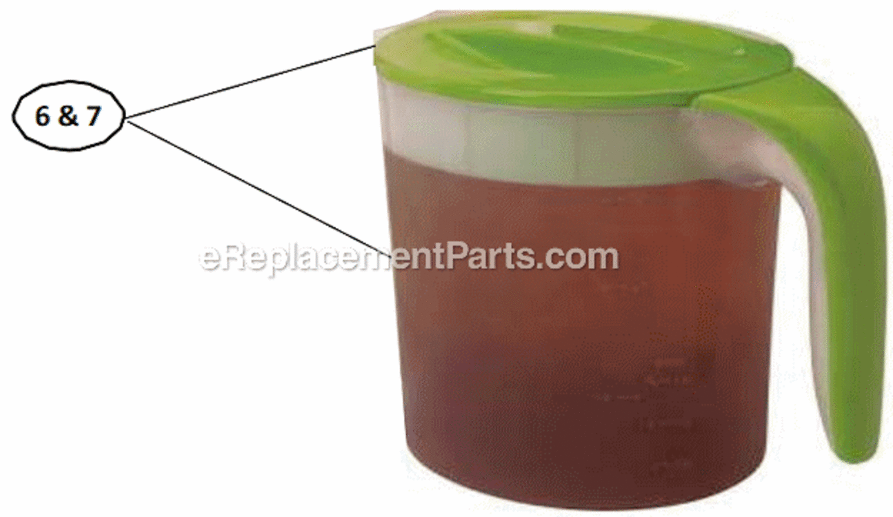 Page A Diagram and Parts List for TM70KF  Mr Coffee Tea Brewer